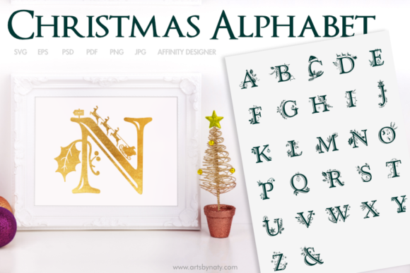 Christmas Alphabet SVG: A Versatile Graphics Pack for Publishers