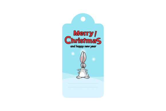 Christmas Labels Animal Bunny Rabbit Svg: A Festive Graphics Gem