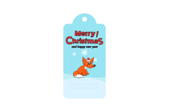 Christmas Labels Animal Fox Svg: Festive Graphics for Local Brands