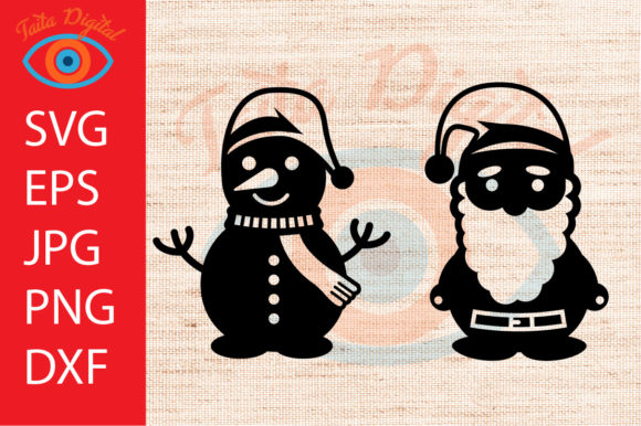 Christmas Snowmen and Cute Santa Svg: A Festive Delight