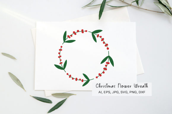 Holly Wreath Svg: A Festive Graphic for Creative Illustrations