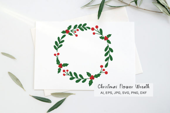 Holly Wreath Svg: A Versatile Graphic for Festive Branding