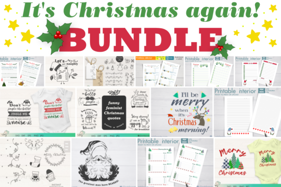 It's Christmas Again: A Comprehensive Graphics and Illustrations Bundle