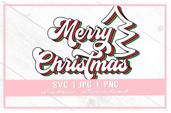 Retro Merry Christmas Sublimation SVG: A Graphics Must-Have