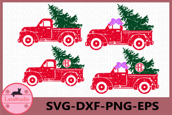 Truck, Christmas Tree, Christmas: A Versatile Graphics and Illustrations Set